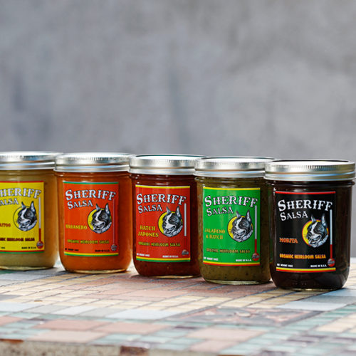 Sheriff Salsa brand 5 pack salsas